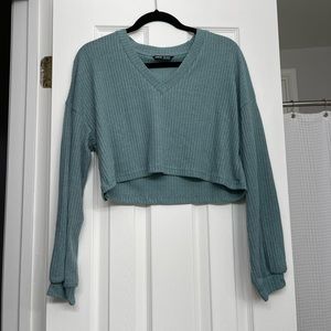 Turquoise Long Sleeve Top